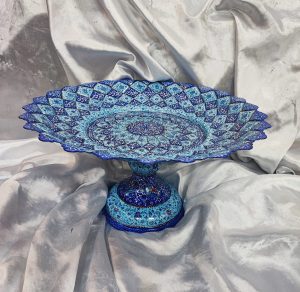 شیرینی خوری میناکاری روی مس سایز۳۵